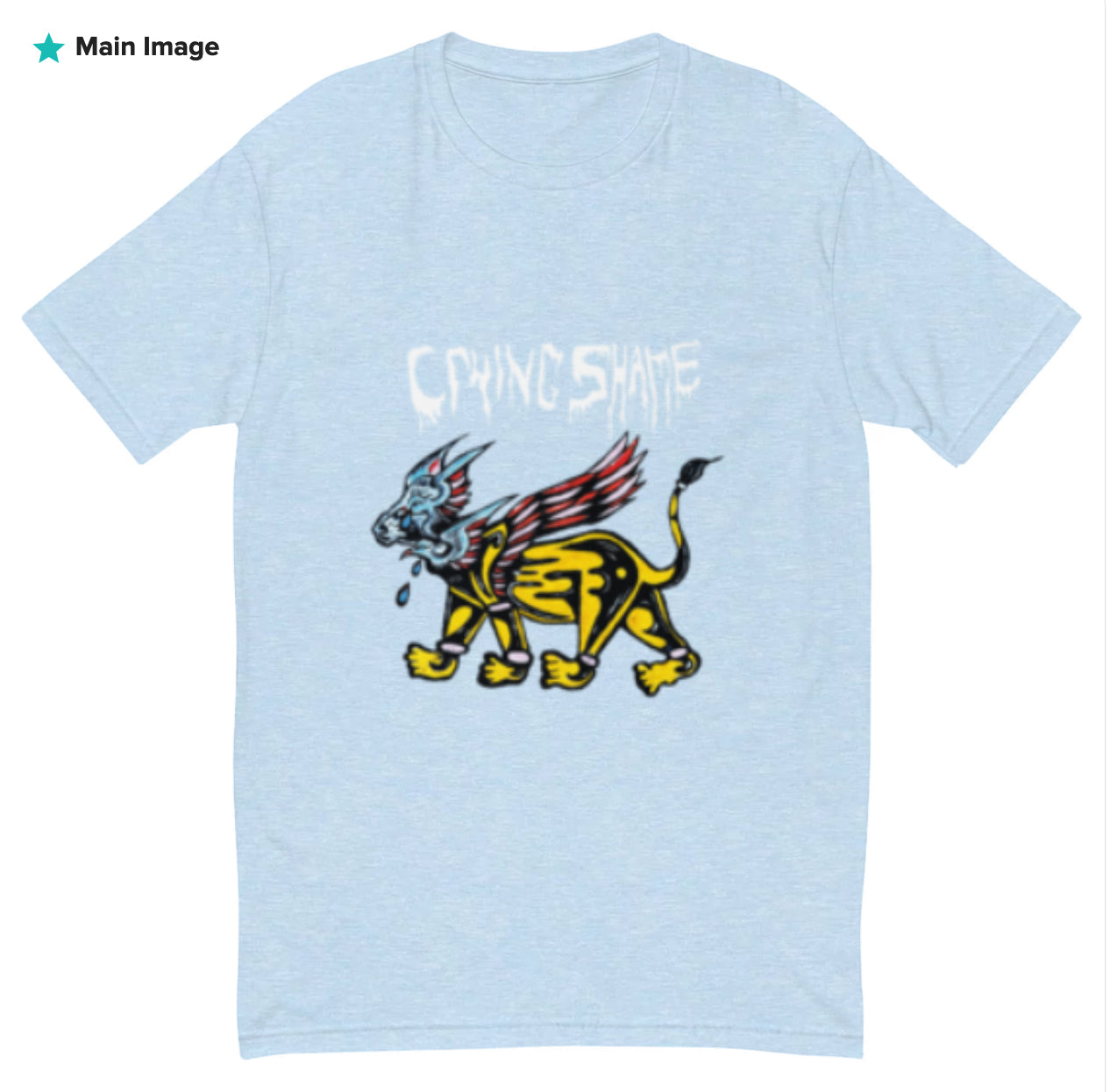 Crying Shame Lion Wing - Short Sleeve T-shirt