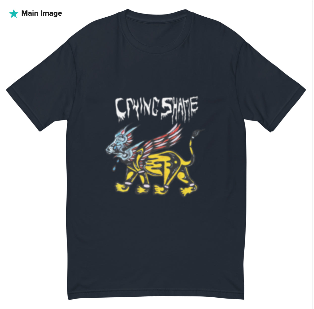 Crying Shame Lion Wing - Short Sleeve T-shirt