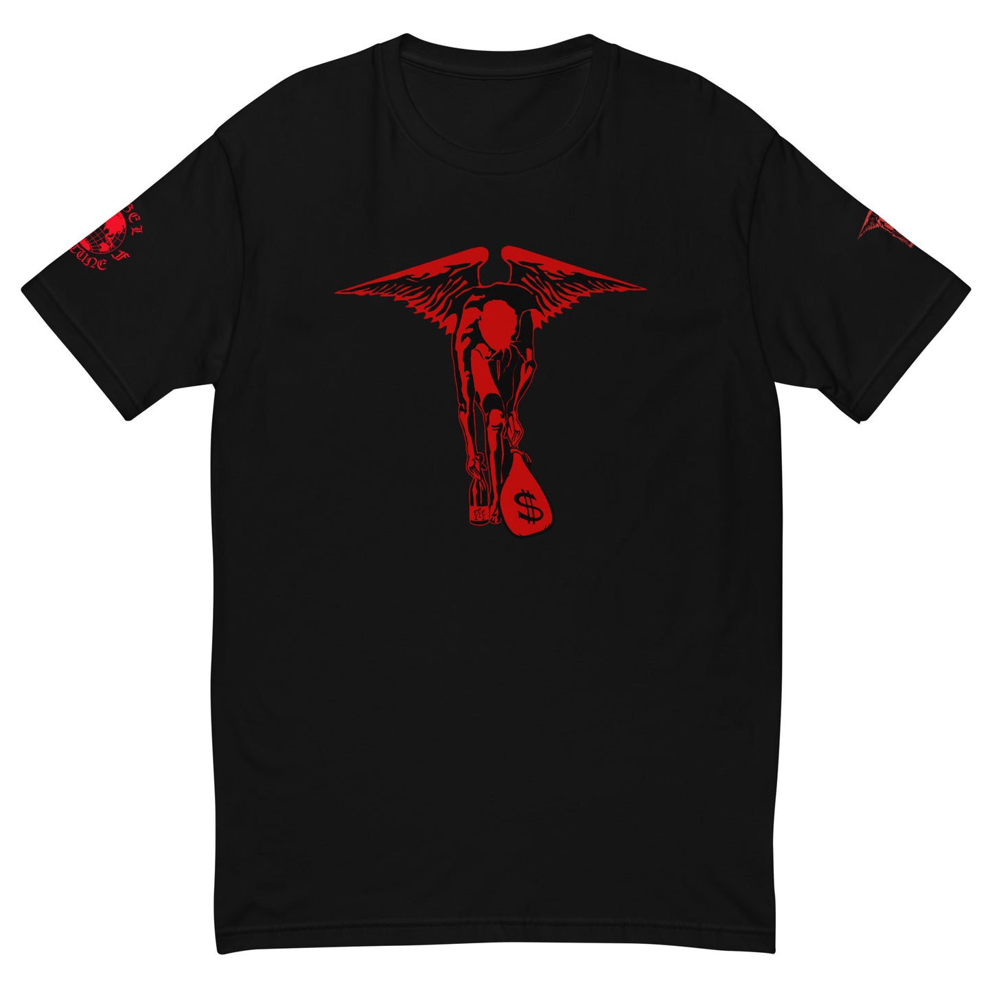 Red Global Angel Short Sleeve T-shirt