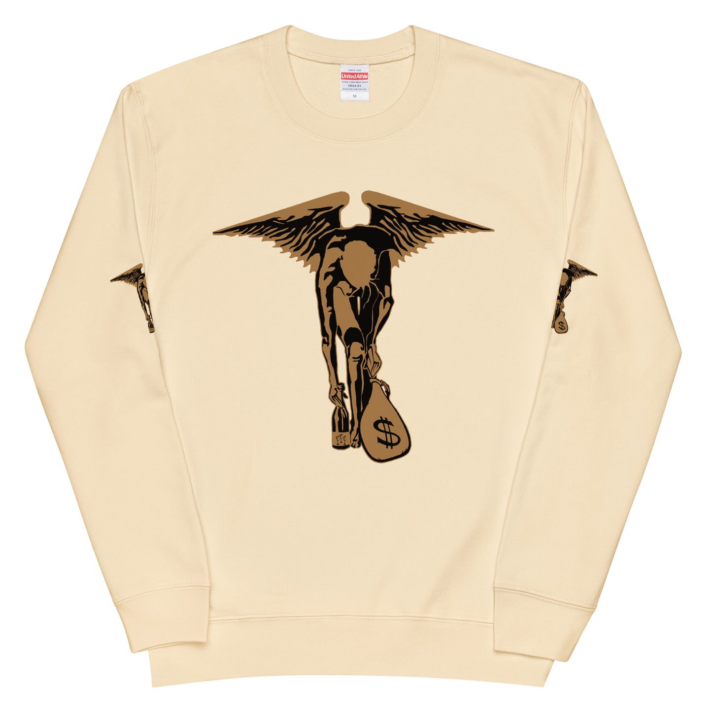 Gold Angel Money bag - Unisex french terry 100% Cotton sweatshirt