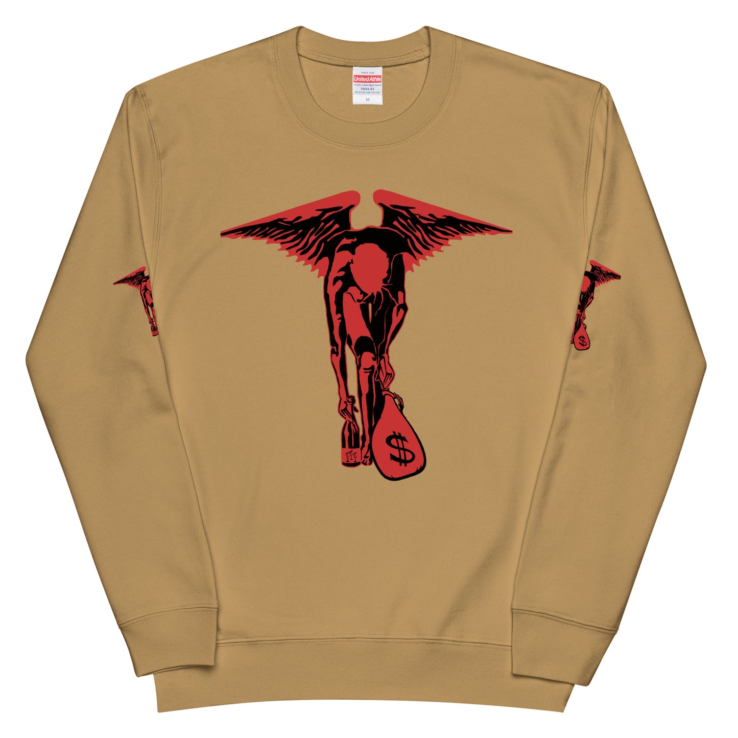 Red Angel Money Bag - Unisex french terry sweatshirt 100% Cotton